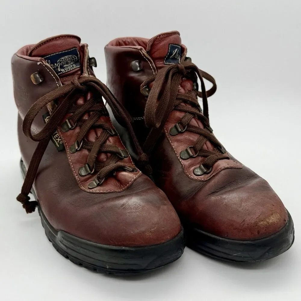 VASQUE Gore-Tex Hiking Boots 8.5M Sundowner Skywalk 7535 Leather Italy Vintage